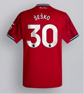 Manchester United Benjamin Sesko #30 Hjemmebanetrøje 2025-26 Kortærmet